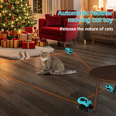 Cat Toys for Indoor Cats Interactive Cat Toy Wheel Exerciser New Cat Treadmill for Indoor Adjustable Speed Simulated Hunting Toy