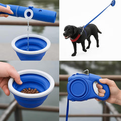 COLEIRA RETRÁTIL MULTIFUNCIONAL 4 EM 1 PARA CÃO